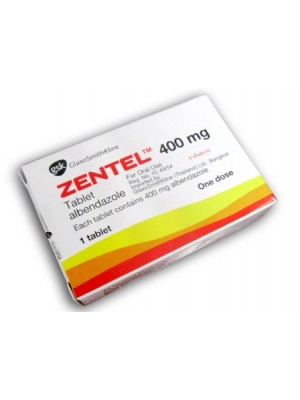 ZENTEL 400 mg. 1 tablet
